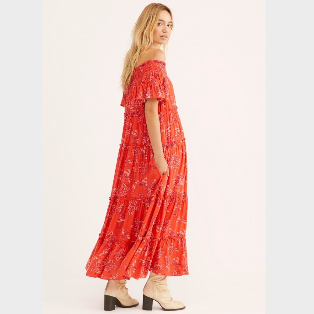 NWT! FREE PEOPLE BARCLAY MAXI DRESS - Size S - Picture 2 of 8